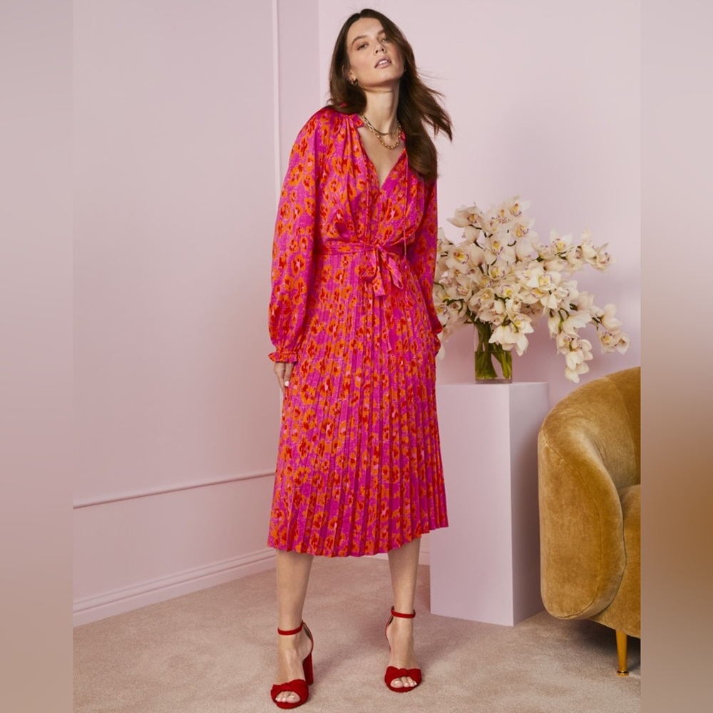 SCOOP Ikat Pleated Dress